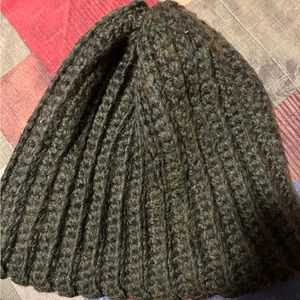 Green Hand knit Beenie